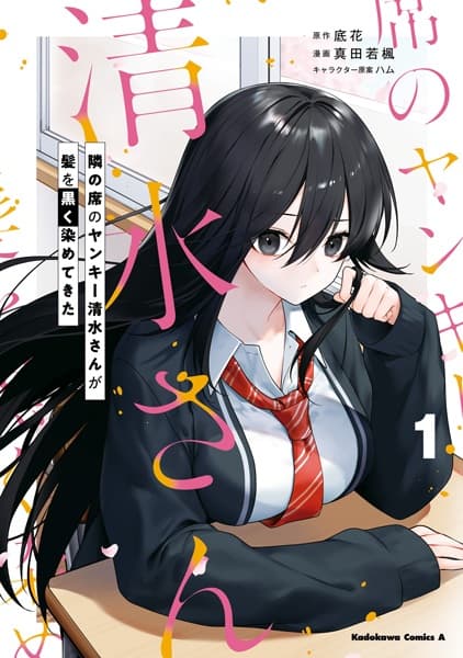 Tonari no Seki no Yankee Shimizu-san ga Kami wo Kuroku Sometekita